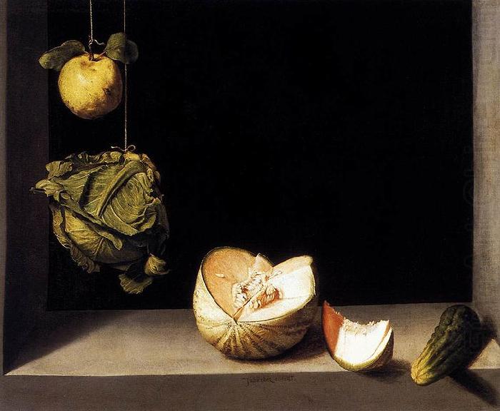 Melone und Gurke, Juan Sanchez Cotan
